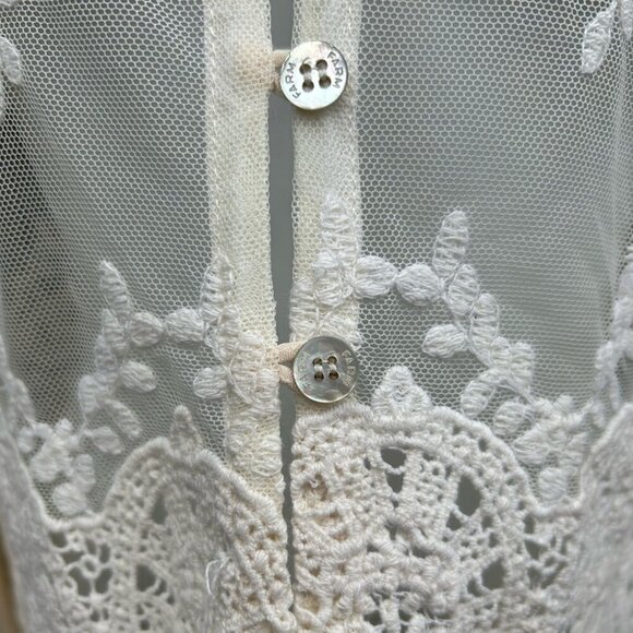 Farm Rio Lace Blouse, Small - Picture 5 of 11